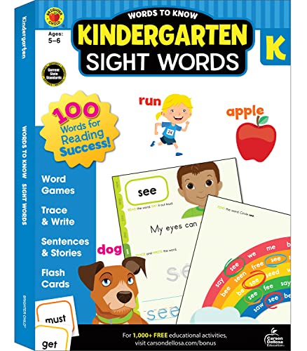 Beispielbild fr Words to Know Sight Words Workbook for Kindergarten-Word Search, Games, Puzzles, Flashcards, Handwriting, Coloring for Learning and Reading Practice (320 pgs) zum Verkauf von SecondSale