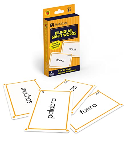 9781483852805: Bilingual Sight Words Flash Cards: 54 Flash Cards