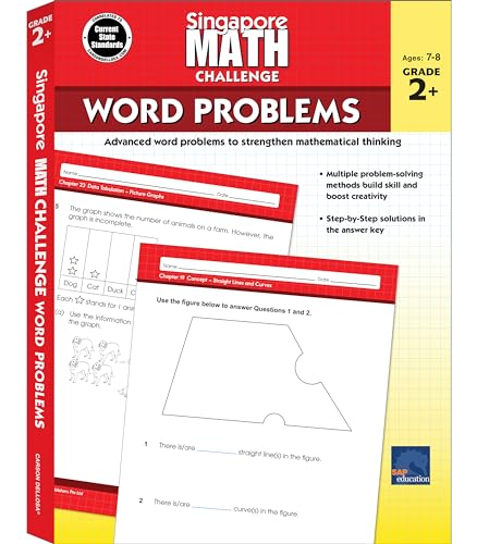 Stock image for Singapore Math Challenge | Word Problems Workbook | 2nd?5th Grade, 352pgs (Volume 1) for sale by Books Unplugged