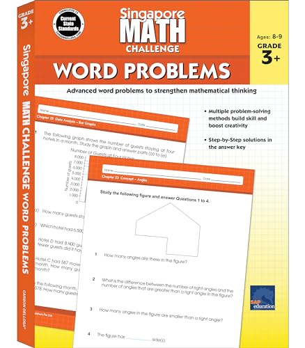 Beispielbild fr Singapore Math Challenge Word Problems, Grades 3 - 5 zum Verkauf von Blackwell's