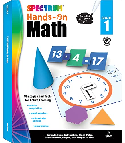 Stock image for Spectrum 1st Grade Hands-On Math Workbook, Ages 6 to 7, Grade 1 H for sale by Hawking Books