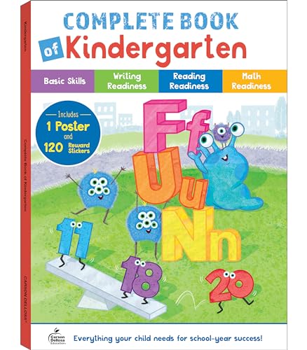 Beispielbild fr The Complete Book of Kindergarten Workbook, Learn the Alphabet, Money, Math and Writing for Kindergarten and Preschool zum Verkauf von SecondSale