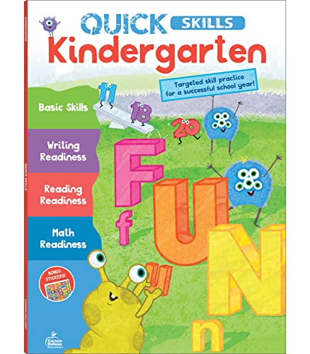 

Carson Dellosa Quick Skills Kindergarten Workbooks, Kindergarten