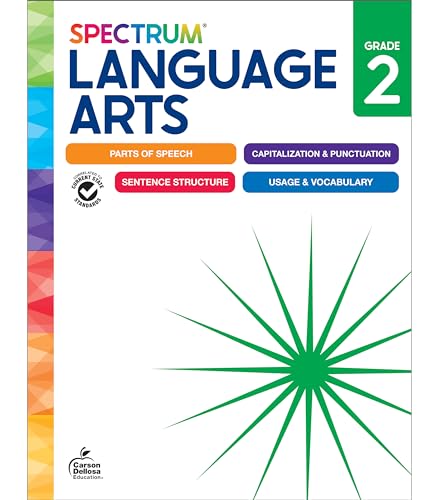 Immagine dell'editore per Spectrum Language Arts 2nd Grade Workbook, ELA Activity Book for Kids Ages 7-8, Parts of Speech, Sentence Structure, English Grammar, Vocabulary, Spelling, and More, Classroom or Homeschool Curriculum venduto da California Books