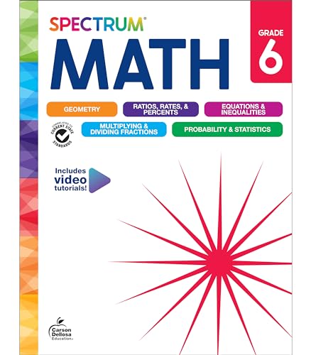 9781483871493: Spectrum Math, Grade 6