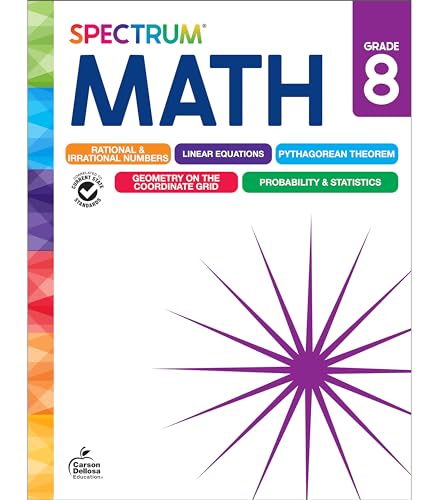 Imagen de archivo de Spectrum Math Workbook, Grade 8 a la venta por Blackwell's