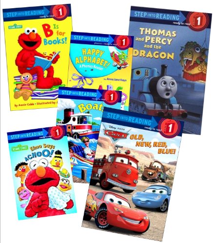Step Into Reading Collection (6): Disney Pixar Cars, Old, New, Red, Blue; Thomas and Percy and the Dragon; Thomas the Tank Engine Goes to School; Elmo Says Choo; B Is for Books; Say Cheese (Book sets for Kids: Level 1, Step 1) (9781483900728) by Katherine White