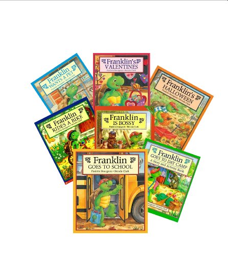 Stock image for Franklin the Turtle Books (7) : Hurry up Franklin - Franklin the Hero - Franklin Fibs - Franklin's Class Trip - Franklin Has a Sleep Over - Franklin's Thanksgiving - Franklin Goes to School (Book Sets for Kids : Storybook Collection) for sale by Byrd Books