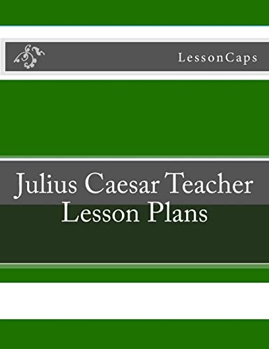 Beispielbild fr Julius Caesar Teacher Lesson Plans zum Verkauf von THE SAINT BOOKSTORE