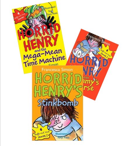 Stock image for Horrid Henry Series (4) : Horrid Henry's Stink Bomb ; Horid Henry and the Mummy's Curse; Horrid Henry's Underpants; Horrid Henry and the Mega Mega Time Machine (Chapter Books for Children) for sale by Plum Books