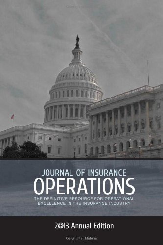 Beispielbild fr Journal of Insurance Operations: 2013 Annual Edition zum Verkauf von Revaluation Books