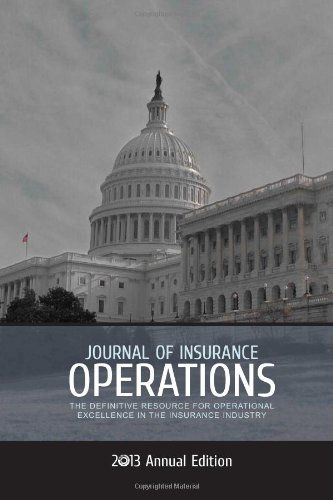 Imagen de archivo de Journal of Insurance Operations: 2013 Annual Edition a la venta por Revaluation Books