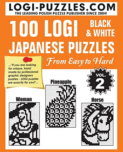 9781484039991: 100 LOGI Black & White Japanese Puzzles: Easy to Hard