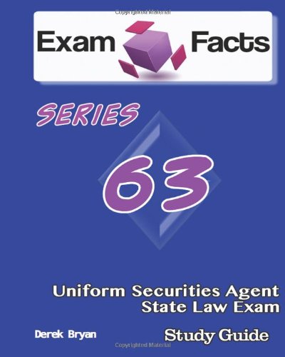 9781484047934: Exam Facts Series 63 Uniform Securities Agent State Law Exam Study Guide: Series 63 Exam Study Guide