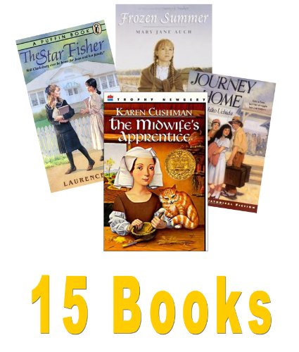 Stock image for Historical Fiction Books: My Name Is Not Angelica; Frozen Summer; Forty Acres & Maybe a Mule; Foster's War; and One for All; a Journey Home; Good Bye Vietnam; Midwife's Apprentice;the Star Fisher (Book Sets for Kids : Grade 5 - 8) for sale by GF Books, Inc.