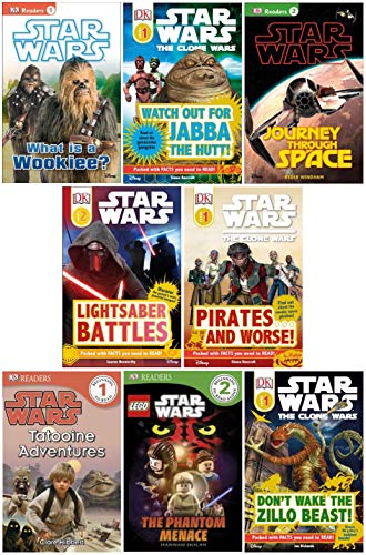 Dk Reader Star Wars Set (8 Books) : Watch Out for Jabba the Hut; Don't Wake the Zillo Beast; Tatooine Adventures; What Is a Wookie; Pirates and Worse; Journey Through Space; Star Wars Lego the Phantom Menace; Yoda in Action (Book Sets for Kids : DK... (9781484140796) by [???]