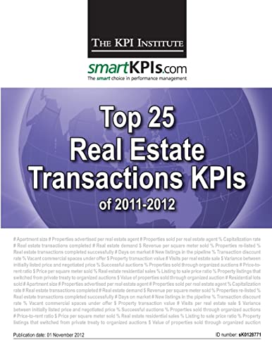 Beispielbild fr Top 25 Real Estate Transactions KPIs of 2011-2012 zum Verkauf von Lucky's Textbooks