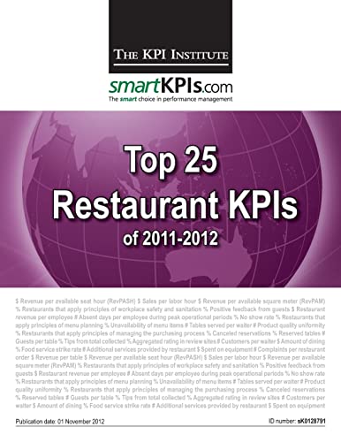 9781484156131: Top 25 Restaurant KPIs of 2011-2012