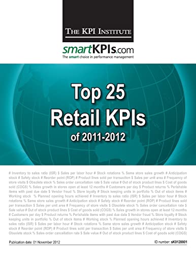 9781484156162: Top 25 Retail KPIs of 2011-2012