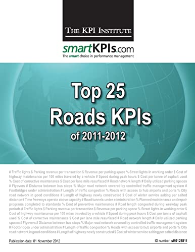 Beispielbild fr Top 25 Roads KPIs of 2011-2012 zum Verkauf von Lucky's Textbooks