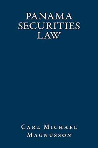 Beispielbild fr Panama Securities Law: English Translation zum Verkauf von THE SAINT BOOKSTORE