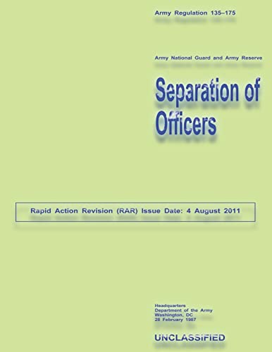 Separation of Officers (9781484198285) by Army, Department Of The