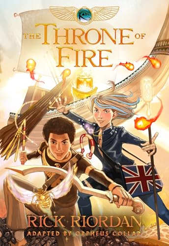 9781484714935: The Throne of Fire: The Graphic Novel: 2 (The Kane Chronicles, 2)