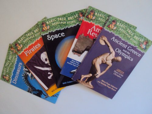 Stock image for Magic Tree House Research Guide 5 Book Set: Dinosaurs, Pirates; American Revolution; Ancient Greece and the Olympics; Space for sale by Plum Books
