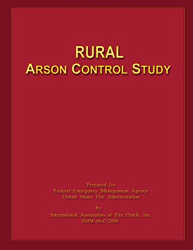 Imagen de archivo de Rural Arson Control Study a la venta por THE SAINT BOOKSTORE