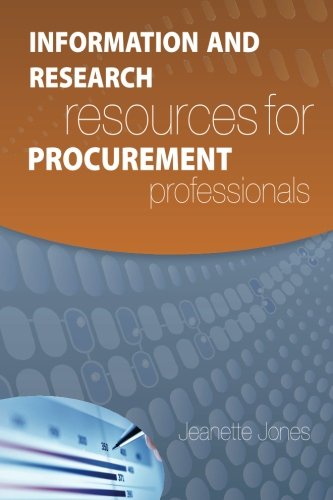 Imagen de archivo de Information and Research Resources for Procurement Professionals a la venta por Revaluation Books