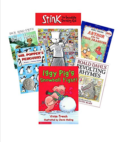 Christmas Gift Pack for Boys: Arthur and the True Francine; Iggy Pig Snowball; Revolting Rhymes; Mr. Popper's Penguins; the Water Horse (An Unofficial Box Set : RL 2.0 - 3.0) (9781484936054) by Marc Brown; Vivian French; Roald Dahl; Dick King-Smith
