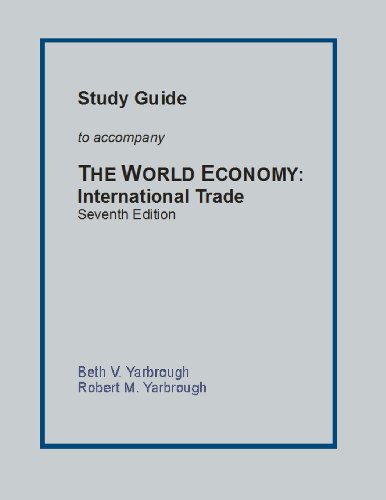Beispielbild fr Study Guide to Accompany The World Economy: International Trade Seventh Edition zum Verkauf von Revaluation Books