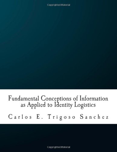 Beispielbild fr Fundamental Conceptions of Information as Applied to Identity Logistics zum Verkauf von Revaluation Books
