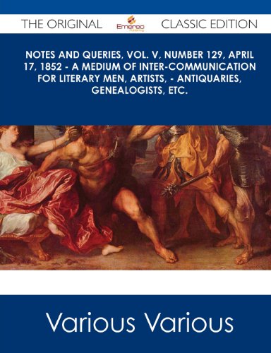 9781486490578: Notes and Queries April 17, 1852: V