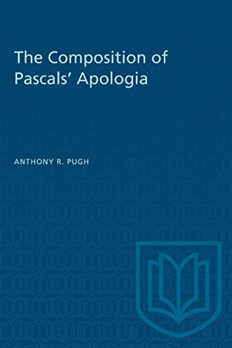 Stock image for The Composition of Pascals' Apologia (Heritage) for sale by Lucky's Textbooks