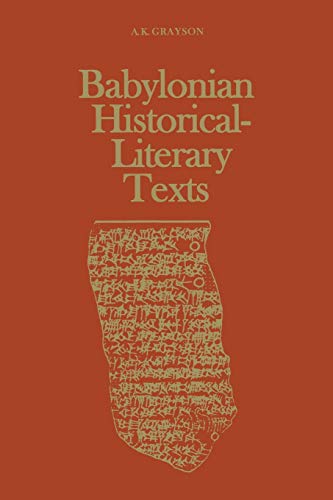 9781487599249: Babylonian Historical-Literary Texts