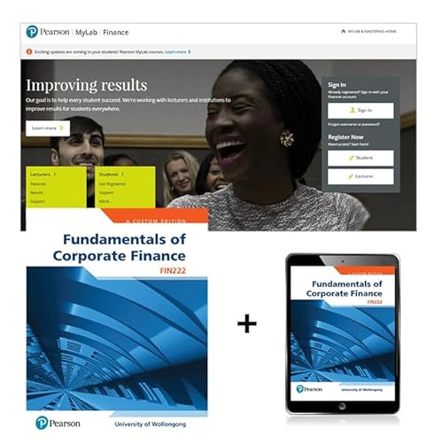 Stock image for Fundamentals of Corporate Finance FIN222 + MyLab Finance with Pearson eText for sale by AussieBookSeller