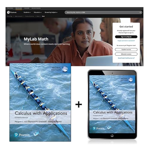 9781488686368: Calculus with Applications, Global Edition + MyLab Math with eText