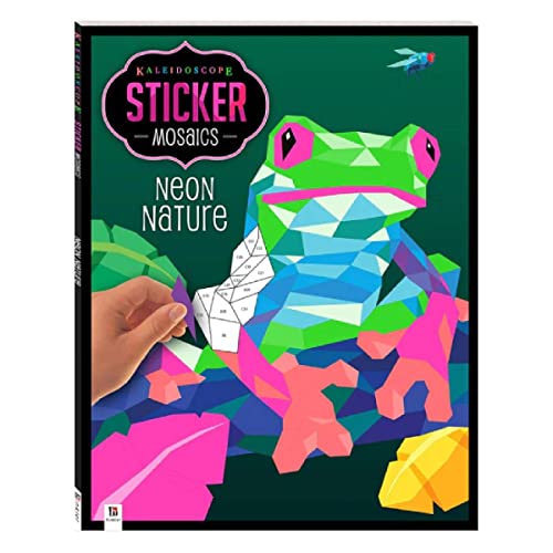 Beispielbild fr Neon Nature Kaleidoscope Sticker Mosaic | Mosaic Sticker Book for Adults | Colour by Stickers | Sticker by Numbers | Sticker Art | Animal Crafts zum Verkauf von WorldofBooks