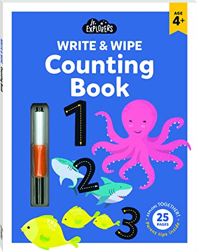 Stock image for Write and Wipe Counting Book | Junior Explorers | Wipe Clean Learning Books | First Numbers Wipe Clean | Learn to Count Books | Ages 4 to 6 Years for sale by WorldofBooks