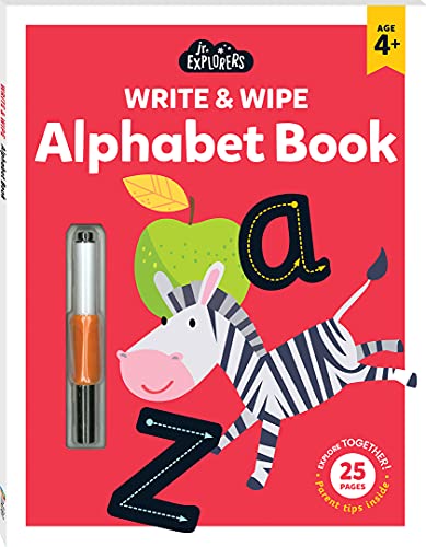 9781488943348: Junior Explorers Write and Wipe Book: Alphabet | Wipe Clean Learning Books Age 3 | First Letters Wipe Clean | Handwriting Practice Books