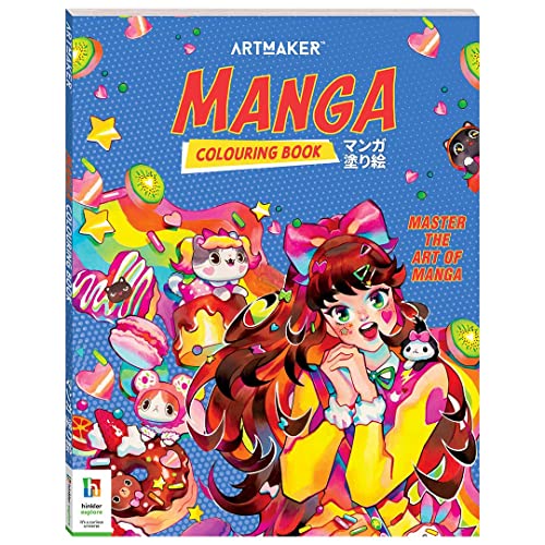 Stock image for ArtMaker Manga Colouring Book | 64 Pages | Hinkler | Adult Colouring | Cute Colouring | Anime Colouring-In | Gifts for Manga Fans | Master the Art for sale by WorldofBooks