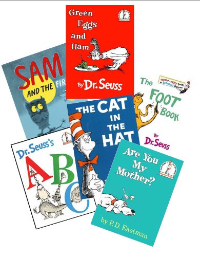 Dr. Seuss Book Set (6): The Cat in the Hat - Green Eggs and Ham - Are You My Mother - Sam and the Firefly - Abc - The Foot Book (Dr. Seuss Collection) by Dr. Seuss (2006-05-04) (9781489506993) by Dr. Seuss; P.D. Eastman