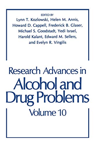 Beispielbild fr Research Advances in Alcohol and Drug Problems: Volume 10: Vol 10 zum Verkauf von Revaluation Books