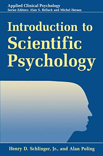 9781489918956: Introduction to Scientific Psychology (Nato Science Series B: (Closed))