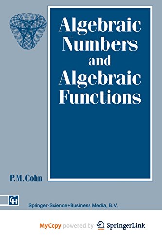 9781489934451: Algebraic Numbers and Algebraic Functions