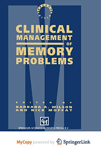 9781489945242: Clinical Management of Memory Problems