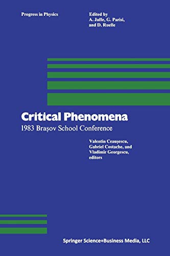 Imagen de archivo de Critical Phenomena: 1983 Bra Ov School Conference a la venta por Chiron Media
