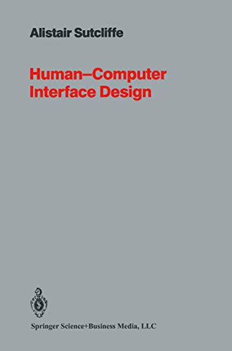 9781489967510: Human-Computer Interface Design