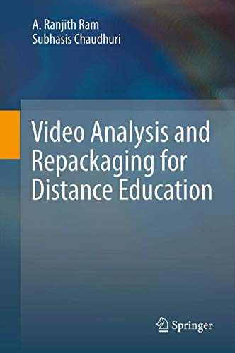 Beispielbild fr Video Analysis and Repackaging for Distance Education zum Verkauf von Lucky's Textbooks